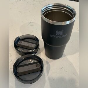 Stanley Black Tumbler with Lids